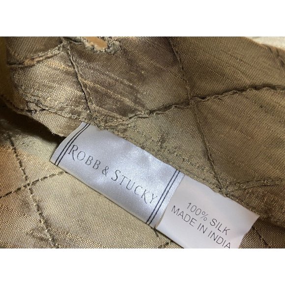 Robb & Stucky Set 3 Silk Shams Pillowcases Brown High End King Euro Luxury Bed - Picture 7 of 9